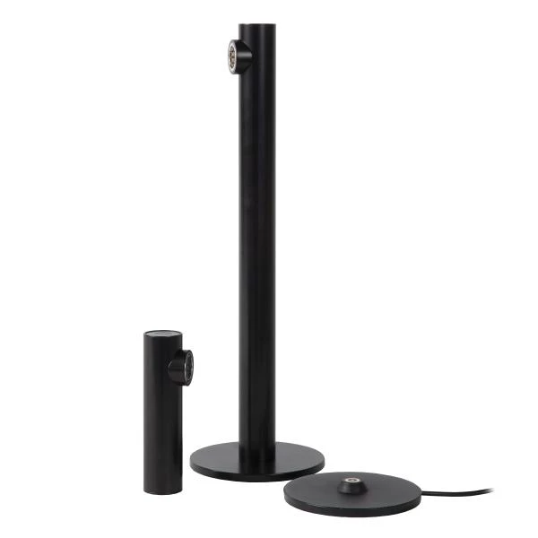 Lucide ANTRIM - Lampe de table Intérieur/Extérieur Rechargeable - Batterie/Piles - LED Dim. - 1x2,2W 2700K - IP54 - Avec station de charge sans fil - Noir - DETAIL 1